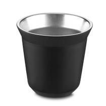 Copo Térmico Café Expresso 40ml Aço Inox Parede Dupla Preto Copo Térmico Café Expresso 40ml Aço Inox Parede Dupla Preto