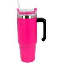 Copo Térmico Caneca Alça 890ml Duplo Isolamento Inox Canudo Copo Térmico Caneca Alça 890ml Duplo Isolamento Inox Canudo