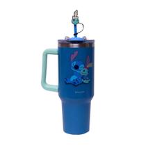 Copo Térmico Canecão Tumbler com Pingente 1,15L Stitch Voodoo Disney Zona Criativa - 10026397