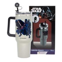 Copo Térmico Canecão Tumbler Star Wars c/ Pingente 1,15L Zona Criativa - 10025745 Copo Térmico Canecão Tumbler Star Wars c/ Pingente 1,15L Zona Criativa - 10025745