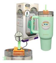 Copo Térmico Canudo Copão 1,15l Baby Yoda Alça Tumbler