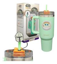 Copo Térmico Canudo Copão 1,15l Baby Yoda Alça Tumbler