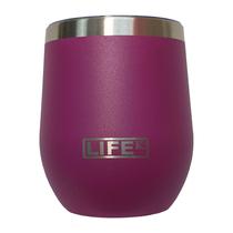 Copo Térmico Cerveja Aço Inox Pink Parede Dupla Com Tampa