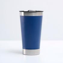 Copo Térmico Cerveja Café Aço Inox 473ml Abridor Cor:Azul Copo Térmico Cerveja Café Aço Inox 473ml Abridor Cor:Azul