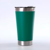 Copo Térmico Cerveja Café Aço Inox 473ml Abridor Cor:verde Copo Térmico Cerveja Café Aço Inox 473ml Abridor Cor:verde