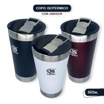 Copo Termico Cerveja com Abridor 500ml - VERMELHO