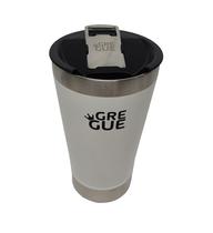Copo Termico Cerveja Com Tampa E Abridor Branco Gregue