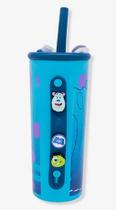 Copo Térmico Charms Monstros S.A Sulley 600 ML Licenciado Cor:Azul