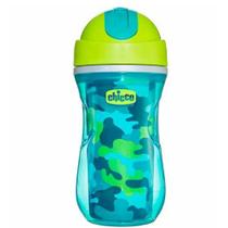 Copo Térmico Chicco Com Canudo Sport Camuflado -266ml12Meses+