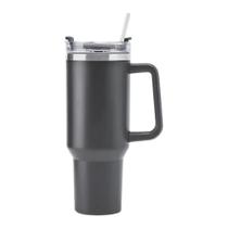 Copo Térmico Cinza 1200ml Parede Dupla Aço Inox