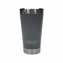 Copo Térmico Cinza 591ml - DTOOLS Conserva Bebidas Geladas por 4h e Quentes por 45min