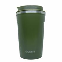 Copo termico coffee verde militar 380ml viktwa