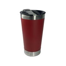 Copo Térmico com Abridor Aço Inox 473ML Vermelho - Bono