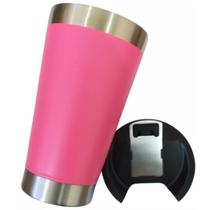 Copo Termico Com Abridor Lindo Pink Beber Refri Gelado - A.R Variedades MT
