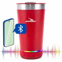 Copo Termico com Caixa de Som Bluetooth LED RGB 473ml GRASEP - D-M473 Copo Termico com Caixa de Som Bluetooth LED RGB 473ml GRASEP - D-M473