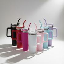 Copo Térmico com Canudo 1200ml Código MS-971