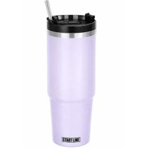 Copo Térmico com Canudo 850ml Lilas Art House Copo Térmico com Canudo 850ml Lilas Art House