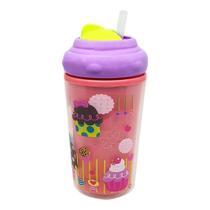 Copo Térmico com Canudo de Silicone Cool BB035 Menina 220ml MultikidsBaby