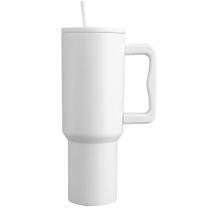 Copo Térmico Com Canudo E Alça Isolado A Vácuo De 40 Oz/1200 Ml, Fria Durável De Aço Inoxidável 304