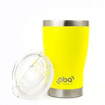 Copo Térmico com Tampa 473ml Amarelo Neon