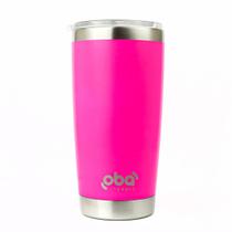 Copo Térmico com Tampa 591ml aço inoxidável Oba Térmic Rosa Neon Copo Térmico com Tampa 591ml aço inoxidável Oba Térmic Rosa Neon