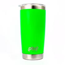 Copo Térmico com Tampa 591ml aço inoxidável Oba Térmic Verde Neon