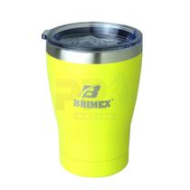 Copo Térmico com Tampa Brimex Inox 330ml Chopp, Cerveja ou Café Várias Cores + Gravação Personalizada Com Seu Nome