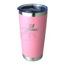 Copo Térmico com Tampa Brimex Inox 600ml Chopp, Cerveja ou Café Várias Cores + Gravação Personalizada Com Seu Nome