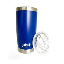 Copo Térmico com Tampa e Abridor 591ml Azul - Oba Térmic Copo Térmico com Tampa e Abridor 591ml Azul - Oba Térmic