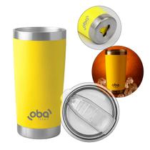 Copo Térmico com Tampa e Abridor 591ml Brasil Copo Térmico com Tampa e Abridor 591ml Brasil