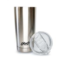 Copo Térmico com Tampa e Abridor 591ml Inox - Oba Térmic