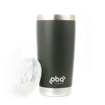 Copo Térmico com Tampa e Abridor 591ml Verde Militar - Oba Térmic Copo Térmico com Tampa e Abridor 591ml Verde Militar - Oba Térmic