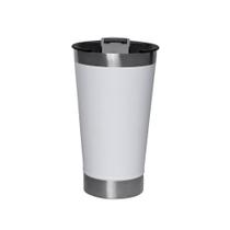 Copo Termico com tampa e abridor Aço Inox 473ml Cerveja Café Liso