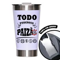 Copo Térmico Com Tampa e abridor de garrafa 500 ml Presente dia dos Pais