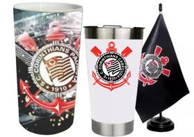 Copo Térmico com Tampa e Abridor Time - Kit Presente