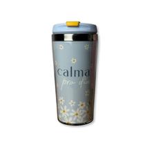 Copo Térmico com tampa Feminino Garrafa 450ml quente e frio