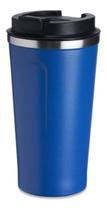 Copo térmico com tampa para café chá 500ml - Azul Escuro