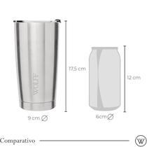 Copo Térmico De Aço Inox Com Tampa 600 Ml Wolff Copo Térmico De Aço Inox Com Tampa 600 Ml Wolff