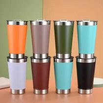 Copo Térmico de Aço Inox com tampa e abridor - 473 ML