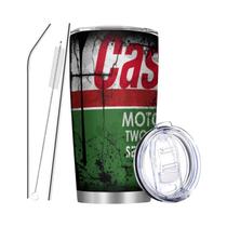 Copo Térmico De Aço Inoxidável 20Oz Com Canudo E Tampa, Estampa De Filtro De Óleo WD40, Presente Copo Térmico De Aço Inoxidável 20Oz Com Canudo E Tampa, Estampa De Filtro De Óleo WD40, Presente