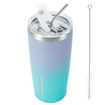 Copo Térmico de Aço Inoxidável BJPKPK 590ml Isolado e À Prova de Vazamentos Copo Térmico de Aço Inoxidável BJPKPK 590ml Isolado e À Prova de Vazamentos