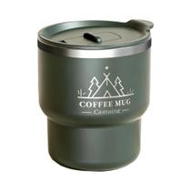 Copo Térmico De Aço Inoxidável Com Dupla Camada De 400ML, Caneca Portátil Selada Para Café E Leite Copo Térmico De Aço Inoxidável Com Dupla Camada De 400ML, Caneca Portátil Selada Para Café E Leite