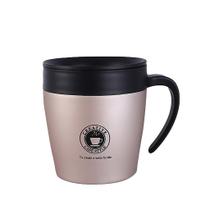 Copo térmico de aço inoxidável da água da parede dobro isolada da caneca de café com tampa