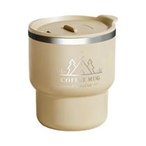 Copo Térmico De Aço Inoxidável Isolado De Dupla Camada 400ML, Caneca De Água Portátil Selada Para