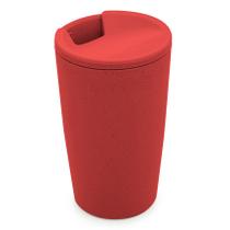Copo Térmico de Bambu Parede Dupla C/ Tampa Vermelho 500ml