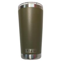 Copo Térmico De Bebida Aço Inox Cerveja 591ml Verde Militar