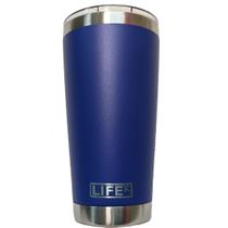 Copo Térmico De Bebida Em Aço Inox Para Cerveja 591ml Azul