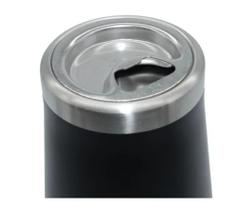 Copo Térmico De Cerveja A Vaco Preto 700ml C Tampa E Abridor Copo Térmico De Cerveja A Vaco Preto 700ml C Tampa E Abridor