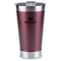 Copo Termico de Cerveja C/tampa Stanley 473ml Wine Red Copo Termico de Cerveja C/tampa Stanley 473ml Wine Red