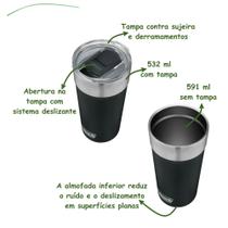 Copo Térmico De Cerveja Com Abridor Inox - Coleman Copo Térmico De Cerveja Com Abridor Inox - Coleman